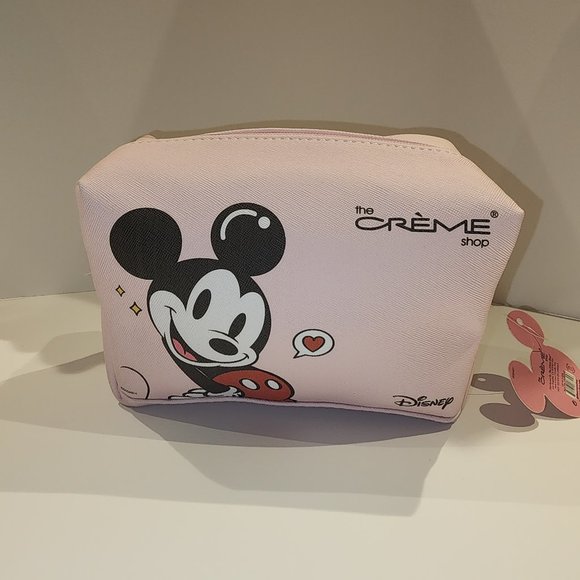 CREME SHOP Handbags - CREME SHOP MICKEY AND MINNIE MOUSE COSMETIC BAG/ TRAVEL BAG NWT